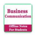 business communication - student notes app android application logo